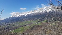 Vue sur toute la chaîne de Chartreuse